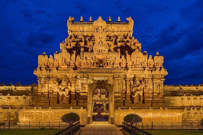 gold indian temple
